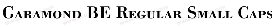 Garamond BE Regular Small Caps & Oldstyle Figures字体转换